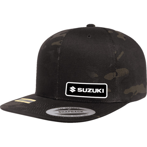 Factory Effex Suzuki Snapback Hat - Camo Black 27-86404