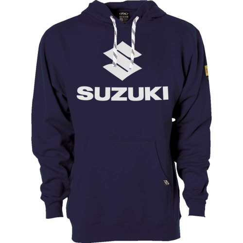 FACTORY EFFEX 2688402 Factory Effex Suzuki Vertical Pullover Hoodie - Navy - Medium 26-88402