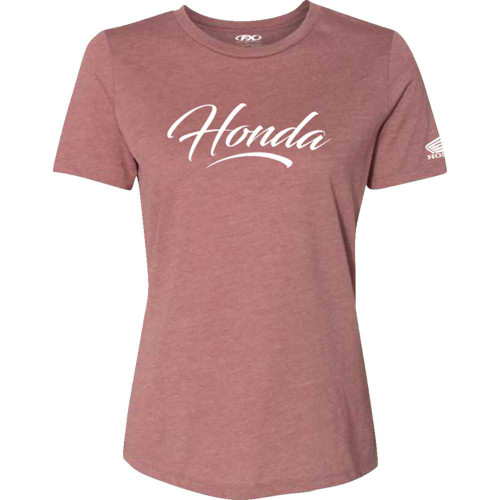 FACTORY EFFEX 2787340 Factory Effex Women'S Honda Script T-Shirt - Heather Mauve - Small 27-87340