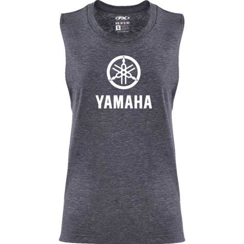 FACTORY EFFEX 2787254 Factory Effex Women'S Yamaha Idol Muscle Tank Top - Heather Navy - Large 27-87254