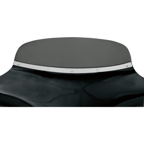 Memphis Shades Fairing Windshield Trim - Stainless Steel - Polished - Slotted Mem0917