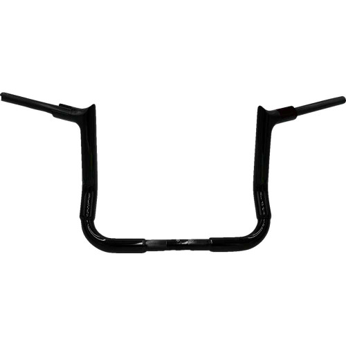 FAT BAGGERS INC. 815012B Fat Baggers Inc. 1-1/2" Ez Install Pointed Top Handlebar - 12" - Black 815012-B