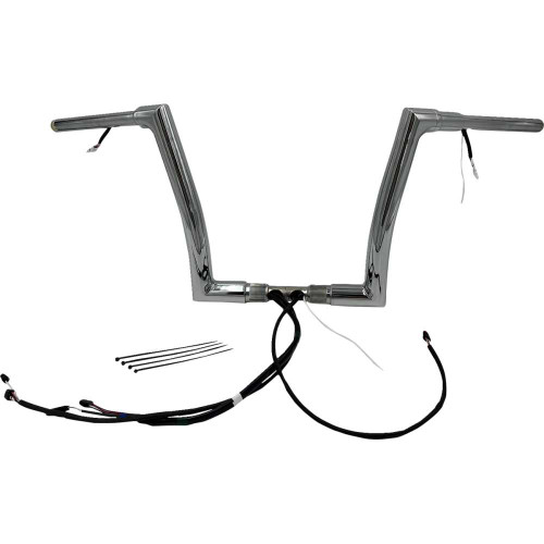 FAT BAGGERS INC. 602312 Fat Baggers Inc. Handlebar Kit - Flat Top - 12" - Chrome 602312