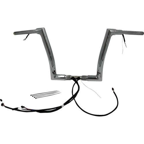 FAT BAGGERS INC. 612912 Fat Baggers Inc. Handlebar Kit - Flat Top - 12" - Chrome 612912