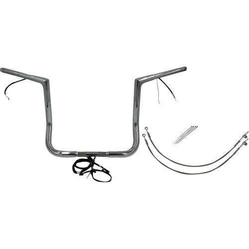 Fat Baggers Inc. Handlebar Kit - Flat Top - 14" - Chrome 702214