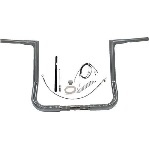 FAT BAGGERS INC. 719014 Fat Baggers Inc. Handlebar Kit - Flat Top - 14" - Chrome 719014