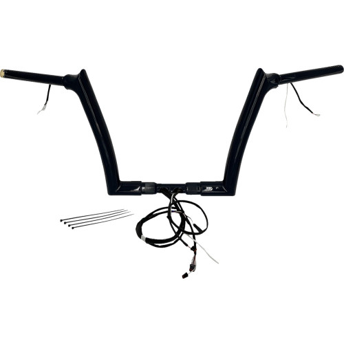 Fat Baggers Inc. Handlebar Kit - Pointed Top - 12" - Black 801312-B