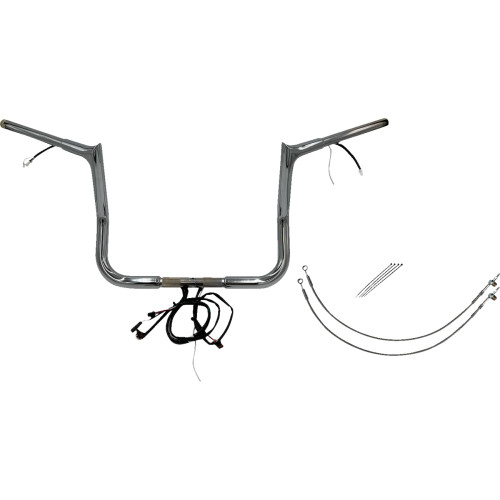 Fat Baggers Inc. Handlebar Kit - Pointed Top - 12" - Chrome 902212