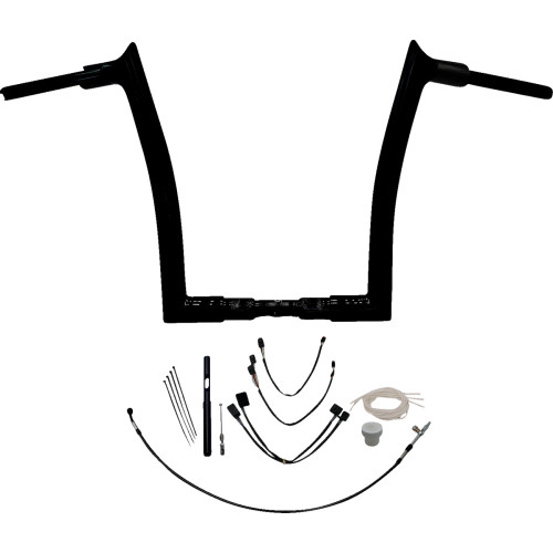 Fat Baggers Inc. Handlebar Kit - Pointed Top - 14" - Black 819614-B