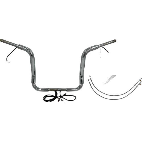 FAT BAGGERS INC. 802514 Fat Baggers Inc. Handlebar Kit - Pointed Top - 14" - Chrome 802514