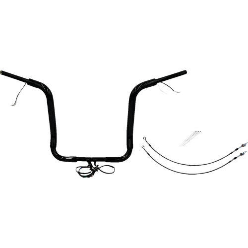 Fat Baggers Inc. Handlebar Kit - Pointed Top - 16" - Black 801516-B