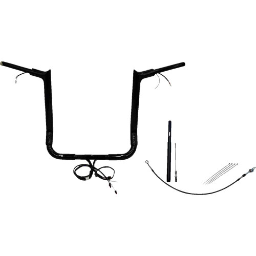 FAT BAGGERS INC. 812016B Fat Baggers Inc. Handlebar Kit - Pointed Top - 16" - Black 812016-B