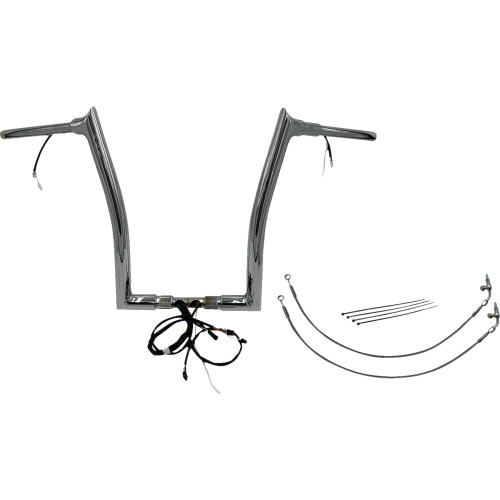Fat Baggers Inc. Handlebar Kit - Pointed Top - 16" - Chrome 801316