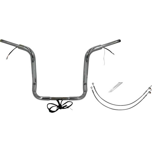 FAT BAGGERS INC. 802516 Fat Baggers Inc. Handlebar Kit - Pointed Top - 16" - Chrome 802516