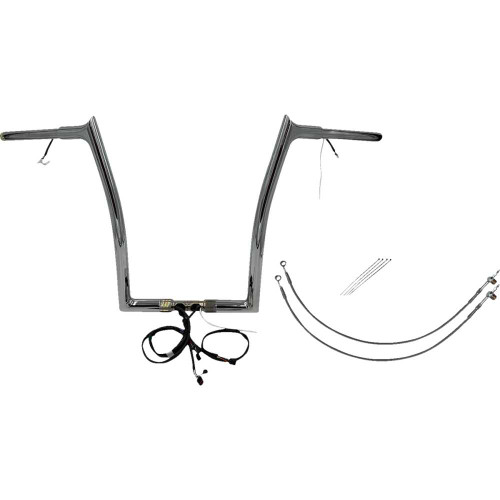 FAT BAGGERS INC. 901916 Fat Baggers Inc. Handlebar Kit - Pointed Top - 16" - Chrome 901916