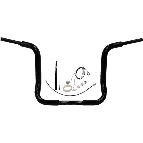 Fat Baggers Inc. Handlebar Kit - Rounded Top - 14" - Black 819414-B