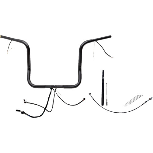 Fat Baggers Inc. Handlebar Kit - Rounded Top - 14" - Black 912514-B