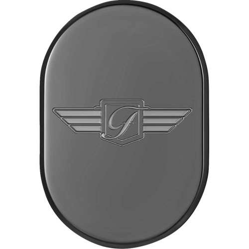 FIGURATI DESIGNS FD01ACBLKLT Figurati Designs Antenna Cover - Left Rear Fender - Fd Logo - Black Fd-01-Ac-Blk-Lt