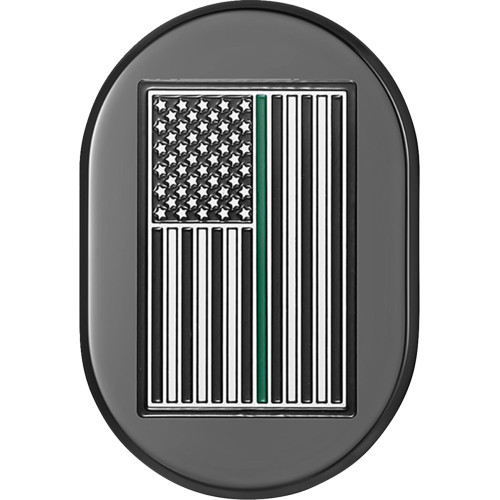 Figurati Designs Antenna Cover - Left Rear Fender - Green Line American Flag - Chrome Fd72-Ac-Blk-Lt Figurati Designs Antenna Cover - Left Rear Fender - Green Line American Flag - Chrome Fd72-Ac-Blk-Lt