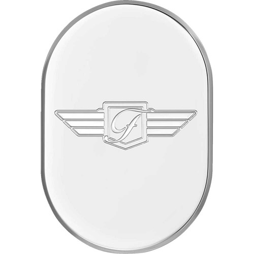 FIGURATI DESIGNS FD01ACSSRT Figurati Designs Antenna Cover - Right Rear Fender - Fd Logo - Polished Stainless Steel Fd-01-Ac-Ss-Rt