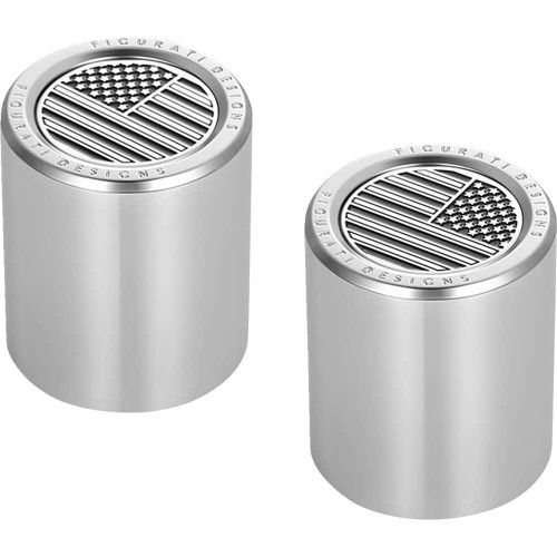 FIGURATI DESIGNS FD26DC2730SS Figurati Designs Docking Hardware Covers - American Flag - Stainless Steel Fd26-Dc-2730-Ss