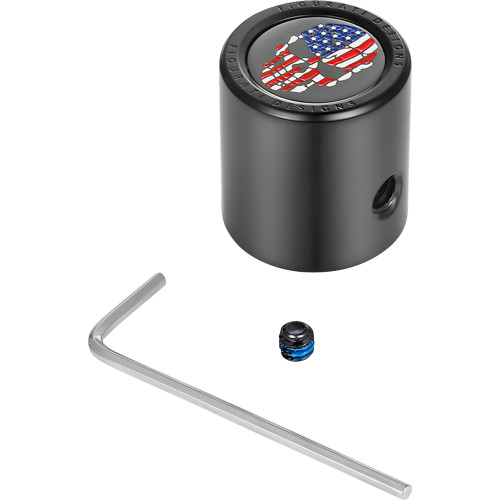 Figurati Designs Heel-Toe Shifter Cover - American Flag Skull - Red/White/Blue/Black Fd25-Htsc-Blk Figurati Designs Heel-Toe Shifter Cover - American Flag Skull - Red/White/Blue/Black Fd25-Htsc-Blk