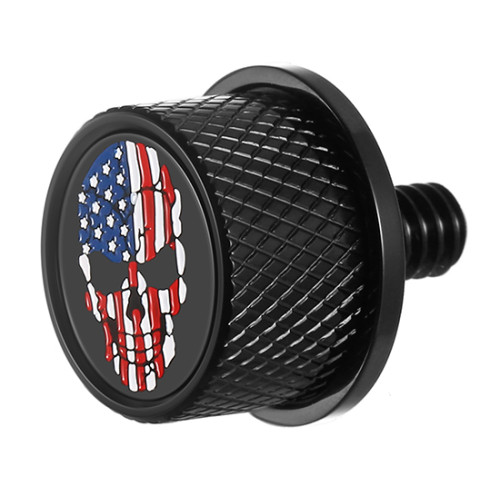 Figurati Designs Seat Mounting Knob - Black - Skull Fd25-Seat Kn-Bk