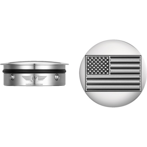 Figurati Designs Swing Arm Covers - Contrast Cut - Silver Fd26R-Af-Cc-Ss