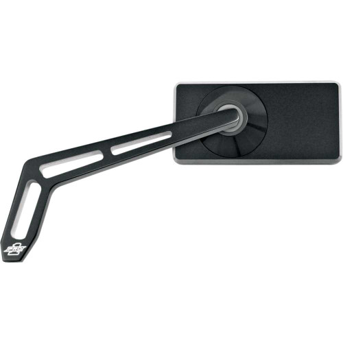PRO-ONE PERF.MFG. 102450B Pro-One Perf.Mfg. Mirror - Weekend Warrior - Side View - 2 Tone/Cut-Out - Rectangle - Black - Left 102450B