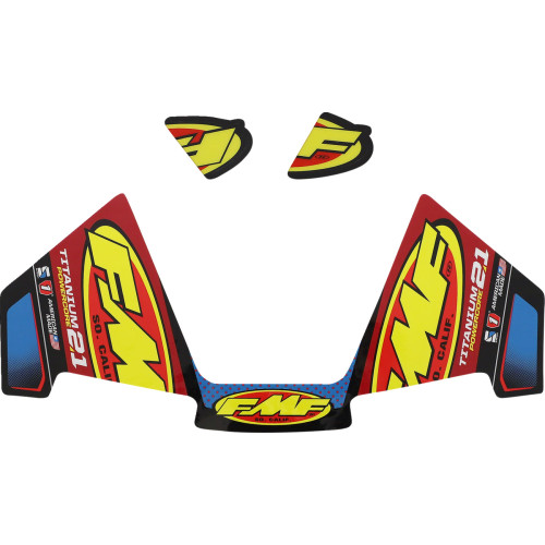 Fmf Exhaust Replacement Decal - Titanium Powercore 2.1 014950