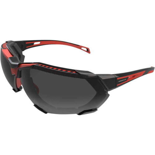 FORCEFLEX FF401045041 Forceflex Ff4 Sunglasses - Foam - Black/Red - Smoke Ff4-01045-041