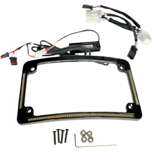 CUSTOM DYNAMICS TF05HDB Custom Dynamics All In One License Plate Frame - Black Tf05-Hd-B