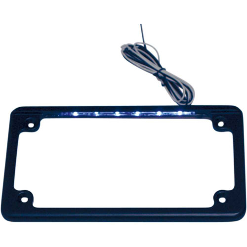 CUSTOM DYNAMICS LPFHRZBLP Custom Dynamics Led License Plate Frame - Black Lpf-Hrz-B-Lp