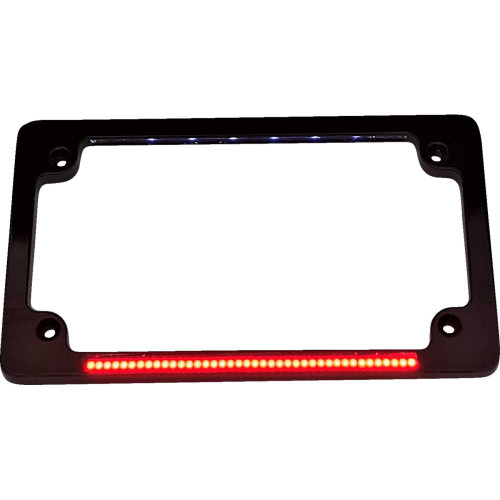 CUSTOM DYNAMICS TF02B Custom Dynamics Dual License Plate Frame - Black Tf02-B