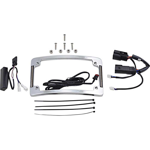 CUSTOM DYNAMICS TF06BCMC Custom Dynamics Curved License Plate Frame - Chrome Tf06-Bcm-C