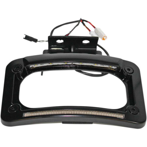 CUSTOM DYNAMICS CDLPINDB Custom Dynamics Dual-Led License Place Frame - Indian - Black Cd-Lp-Ind-B