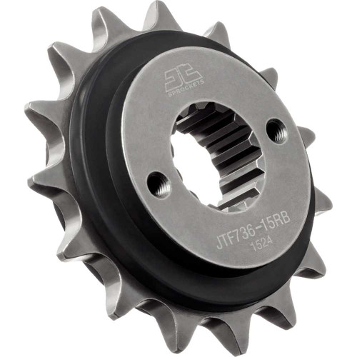JT SPROCKETS JTF73615RB Front Sprocket - Rubber Cushioned - 15 Tooth - Ducati Jtf736.15Rb
