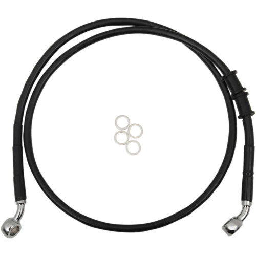 DRAG SPECIALTIES 1741-5407 Drag Specialties Brake Line - Front - +8" - Black - Xl