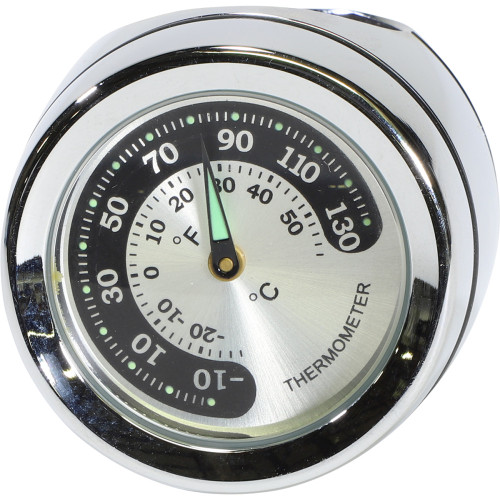 Drag Specialties Handlebar Mount Thermometer - Chrome - For 1" Bar