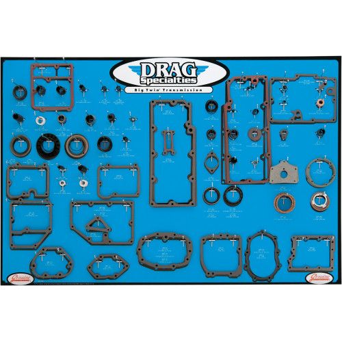 Drag Specialties Trans Gasket Display - Big Twin
