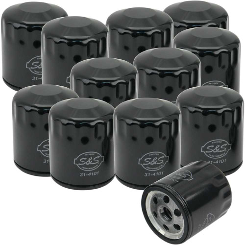 S&S CYCLE 3100239 S&S Cycle Oil Filters - Black - 12-Pack 310-0239