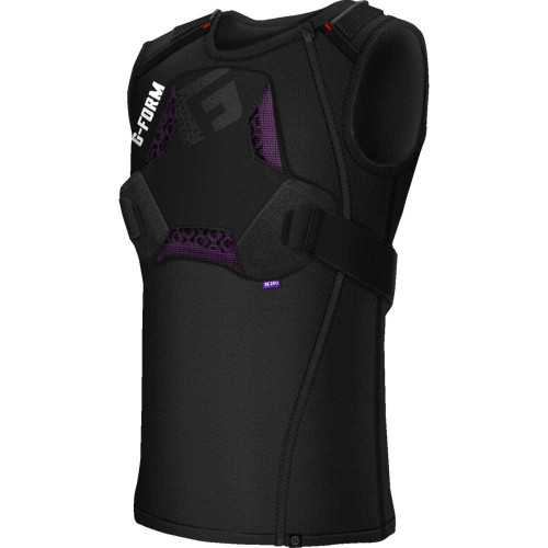 G-FORM MXS01121014 G-Form Mx Spike Chest + Back Shirt - Black - Medium Mxs01121014