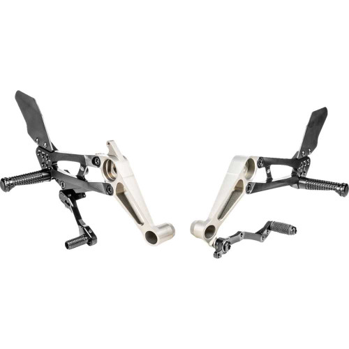 GILLES TOOLING FXRA03B Gilles Tooling Fxr Rearset - Black - Aprilia Fxr-A03-B