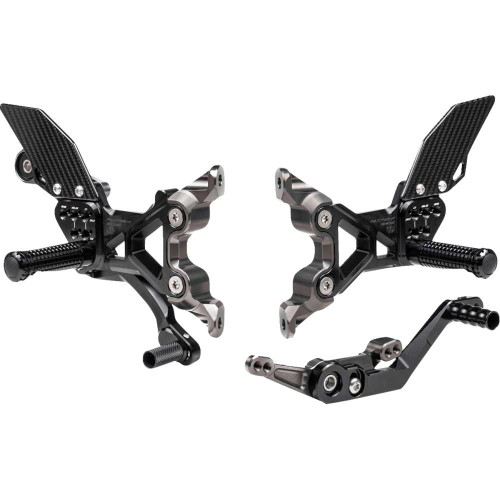 GILLES TOOLING FXRBM05B Gilles Tooling Fxr Rearset - Black - Bmw Fxr-Bm05-B