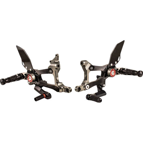 GILLES TOOLING MUE2D01B Gilles Tooling Mue2 Rearset - Black - Ducati Mue2-D01-B