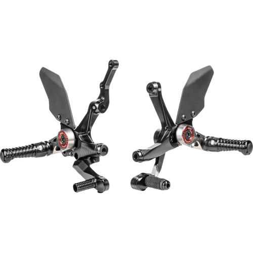 Gilles Tooling Mue2 Rearset - Black - Ducati Mue2-D03-B