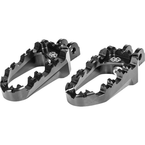 GILLES TOOLING RGK121UF34SETB Gilles Tooling Pro-X Enduro Footpegs - Black - Pan America Rgk-121-Uf34-Set-B