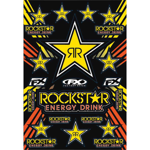FACTORY EFFEX 1568702 Factory Effex Rockstar Sticker Kit 15-68702