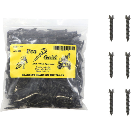 Gold Screws Ice Screws - 1-1/4" - 500 Pack 1-1/4"500