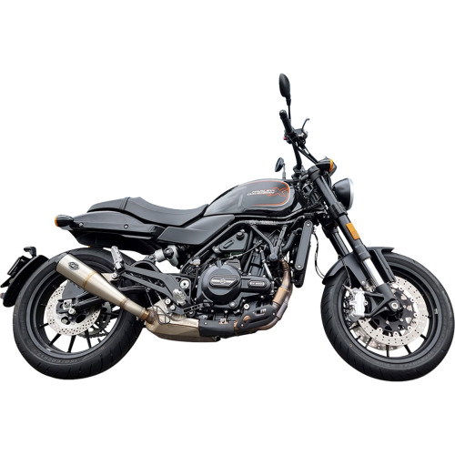 Grand National Slip-On Muffler - Brushed Stainless Steel - X500 550-1114 Grand National Slip-On Muffler - Brushed Stainless Steel - X500 550-1114